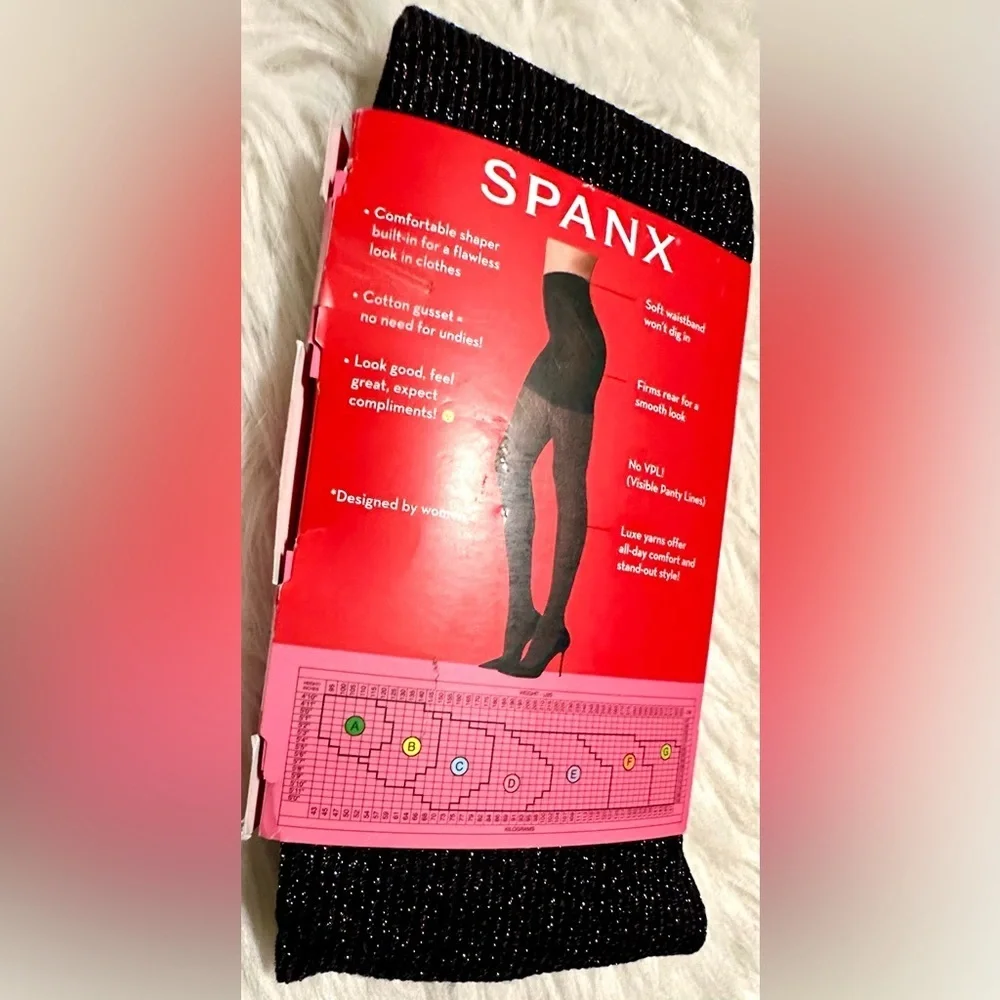 🎸SPANX🎸🔥NWT🔥Tight-End Rainbow Multi-Shine Tights—A